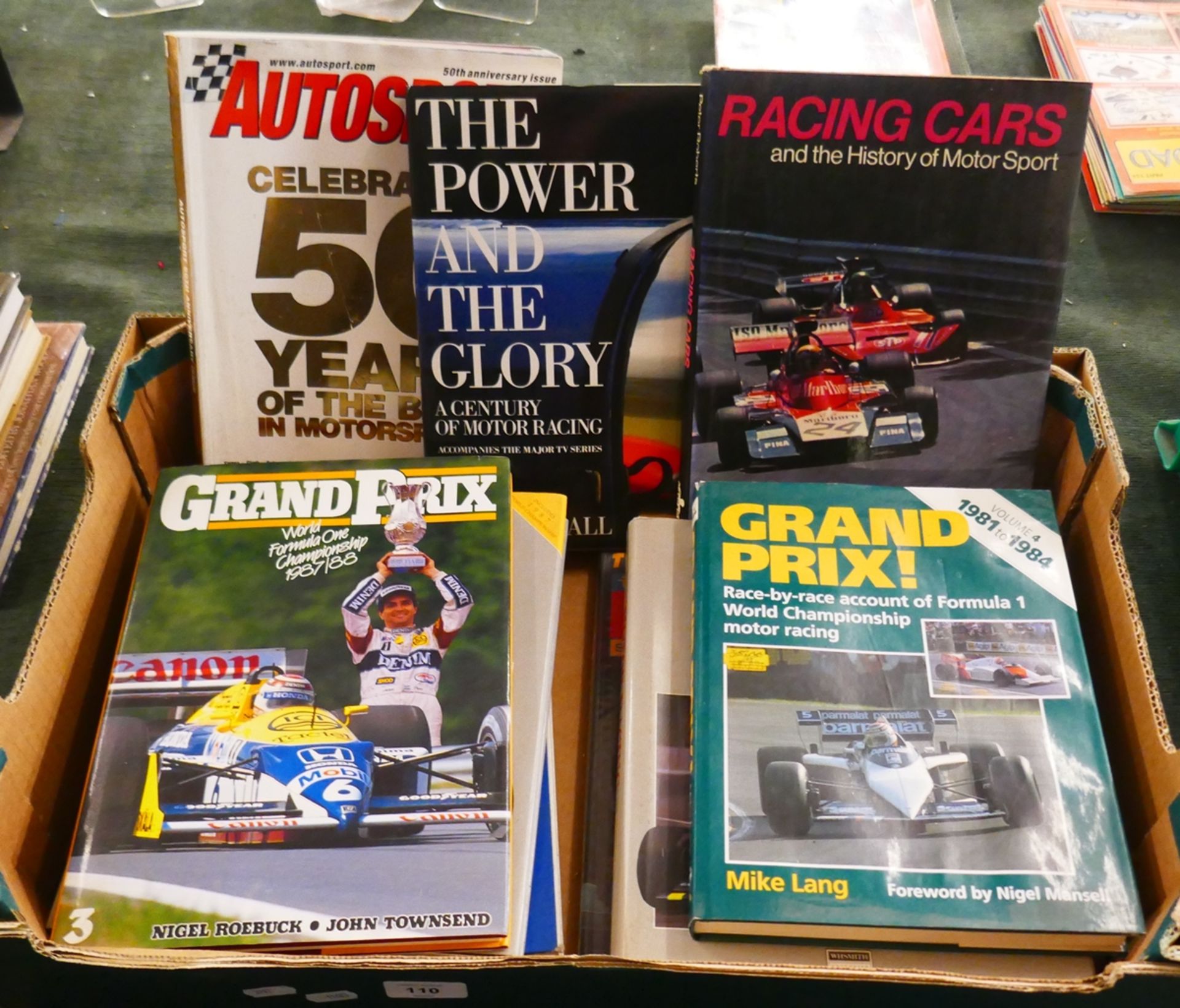 Collection of motor racing books