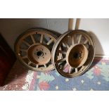 Pair of 1928 Pontiac wheels