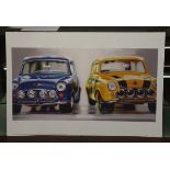 Artist signed L/E print by Sarah Graham - Double Mini