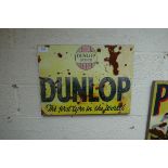 Dunlop reproduction metal sign