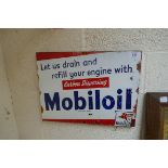 Mobiloil reproduction metal sign