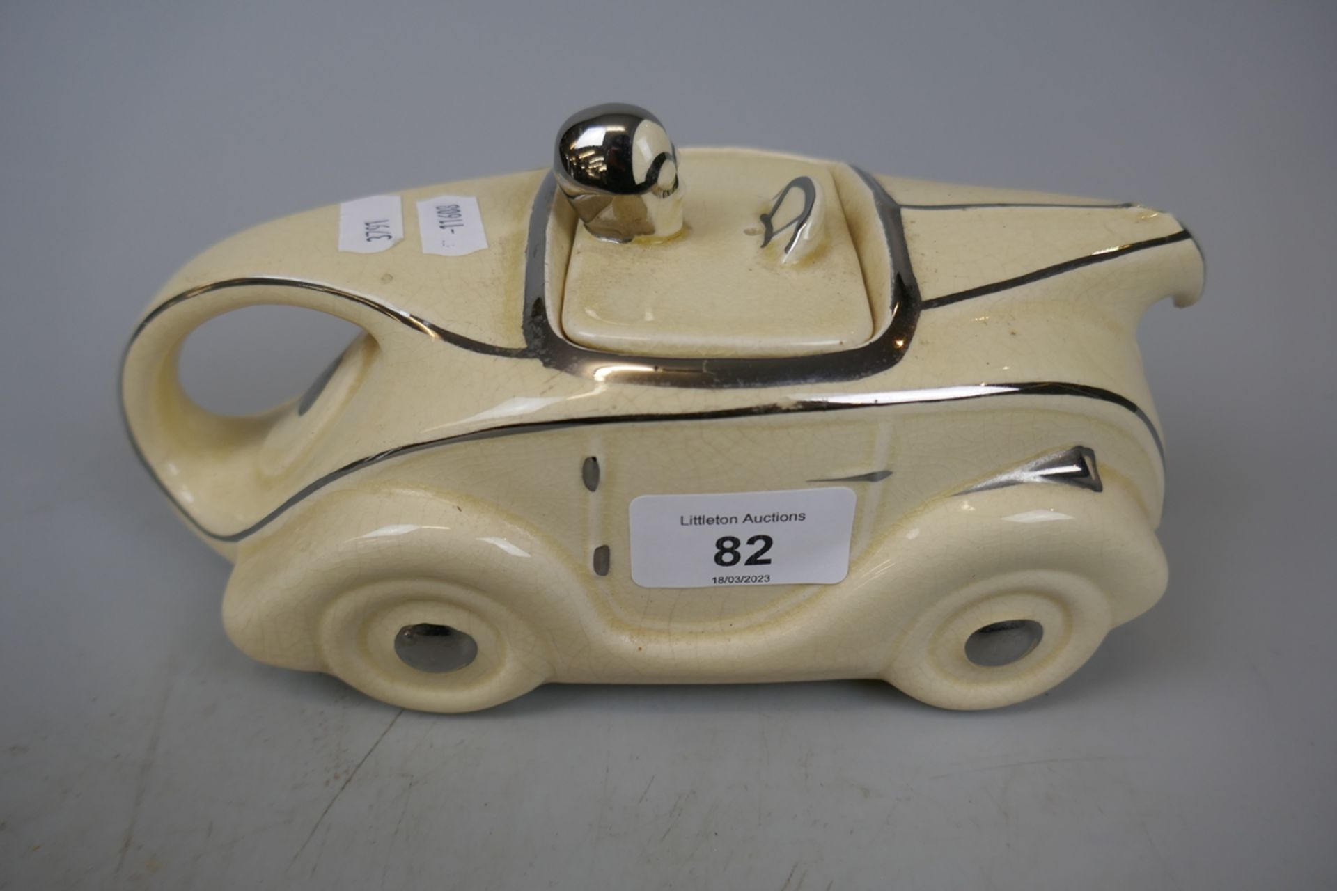 1930's racing car teapot by Sadlers - Bild 3 aus 4