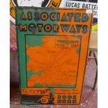 Original enamel sign - Associated Motorways