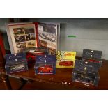 Collection of Ferrari models in original boxes together with folder