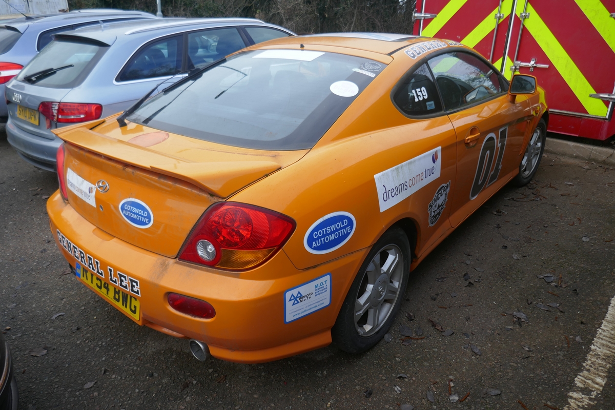 2004 Hyundai Coupe General Lee Scally Rally car with full MOT - All proceeds to charity - Image 3 of 6