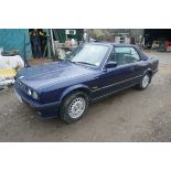 1991 J reg BMW E30 320i Convertible with 74000 miles on the clock, MOT till July