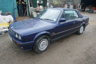 1991 J reg BMW E30 320i Convertible with 74000 miles on the clock, MOT till July