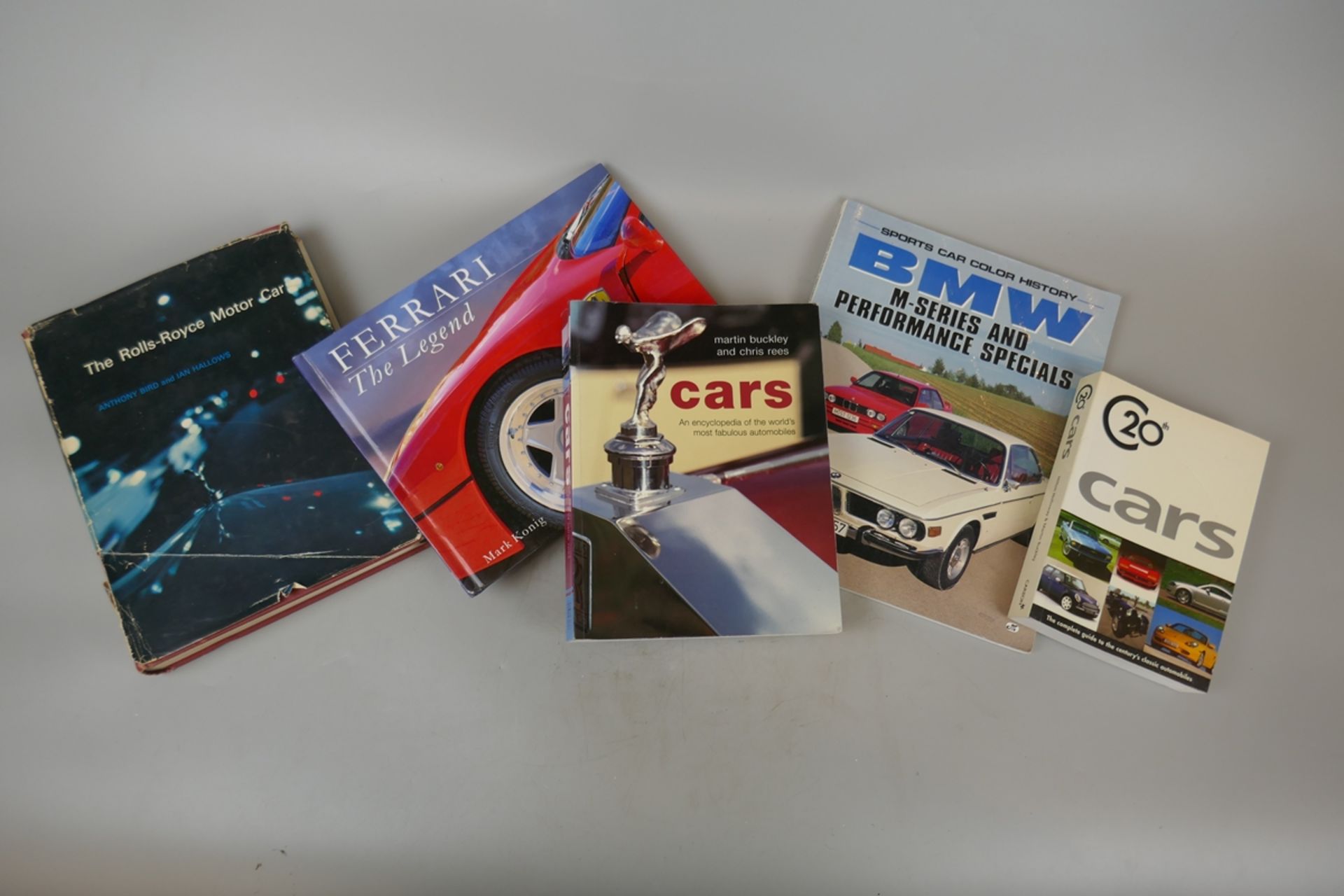 Collection of automobilia books