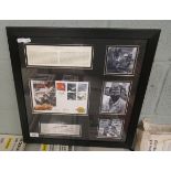 Sir Stirling Moss OBE framed autographed with COA