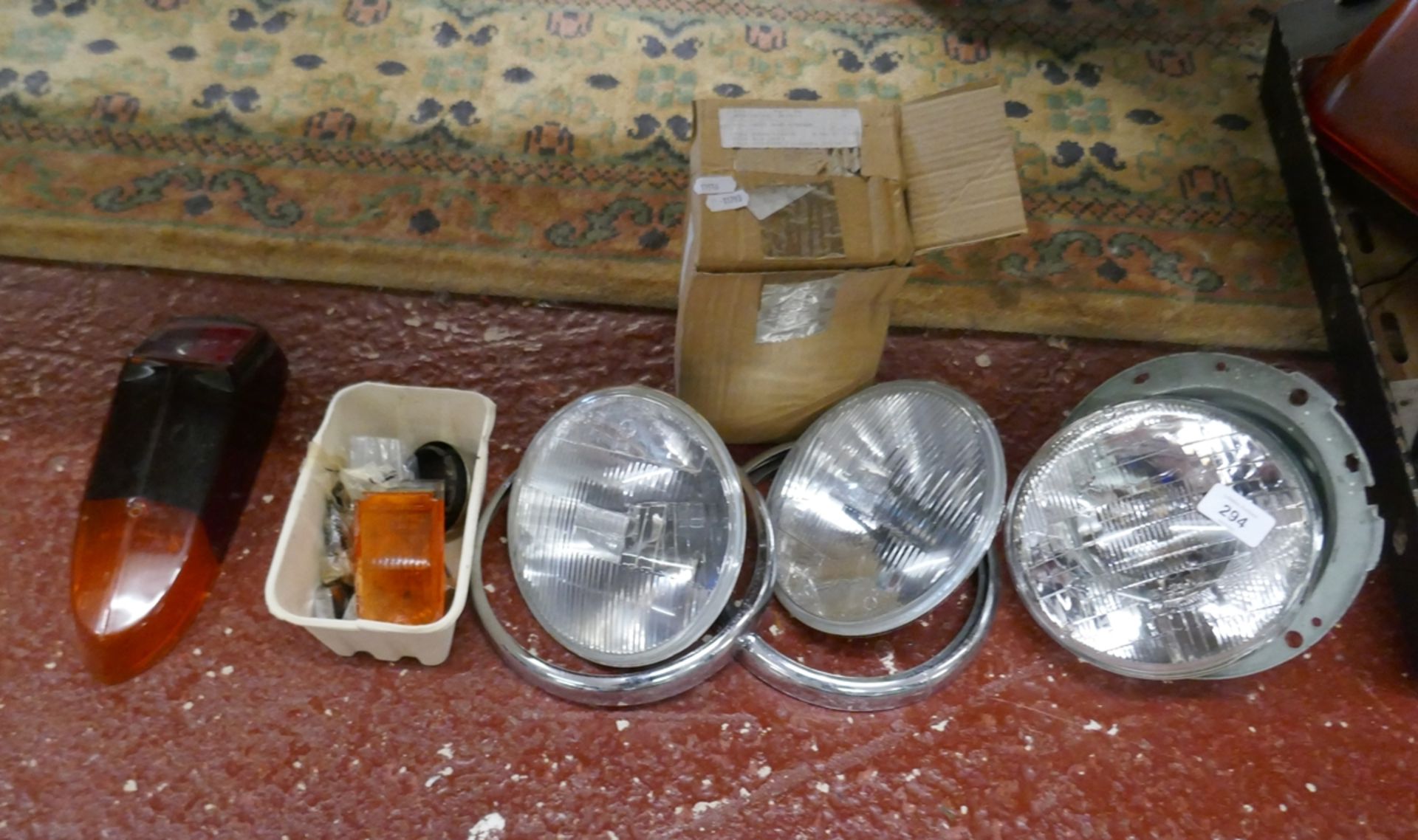 Collection of spotlights, lenses etc