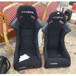 Pair of Motodrive Pro Hybrid/Carbon rally seats