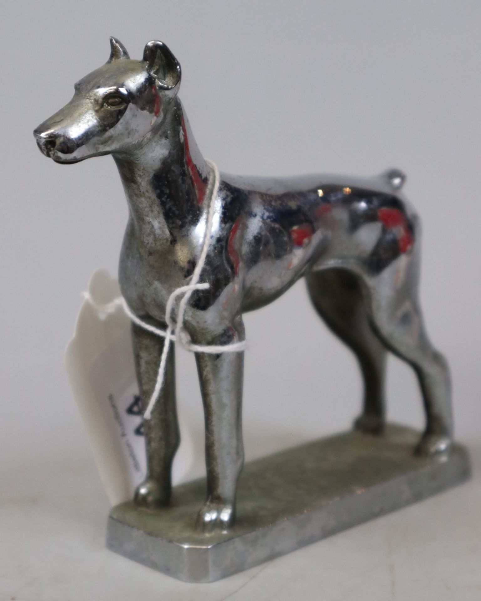 Car mascot marked Lejeune - Doberman pincher