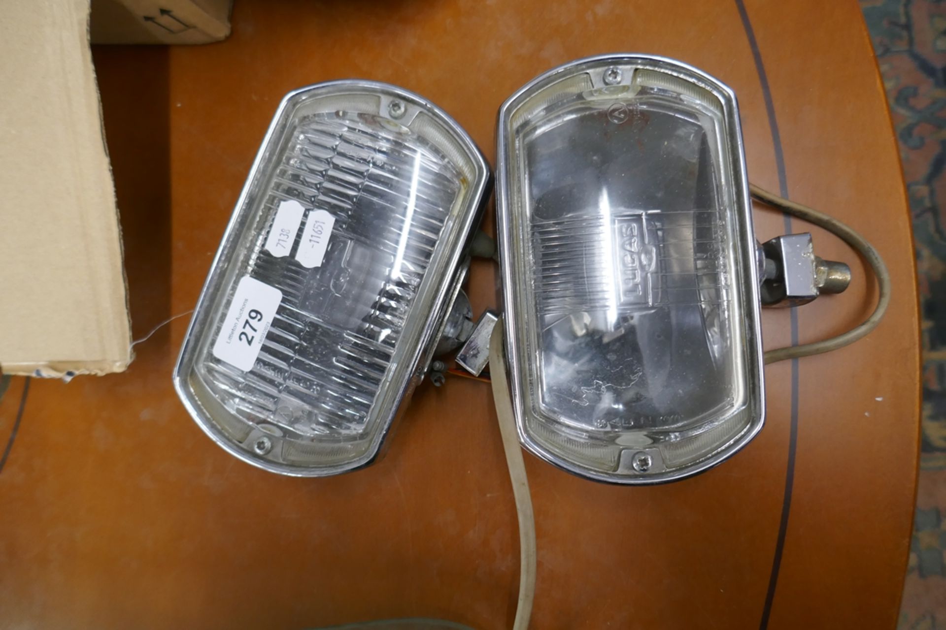 Pair of original Lucas spot lights