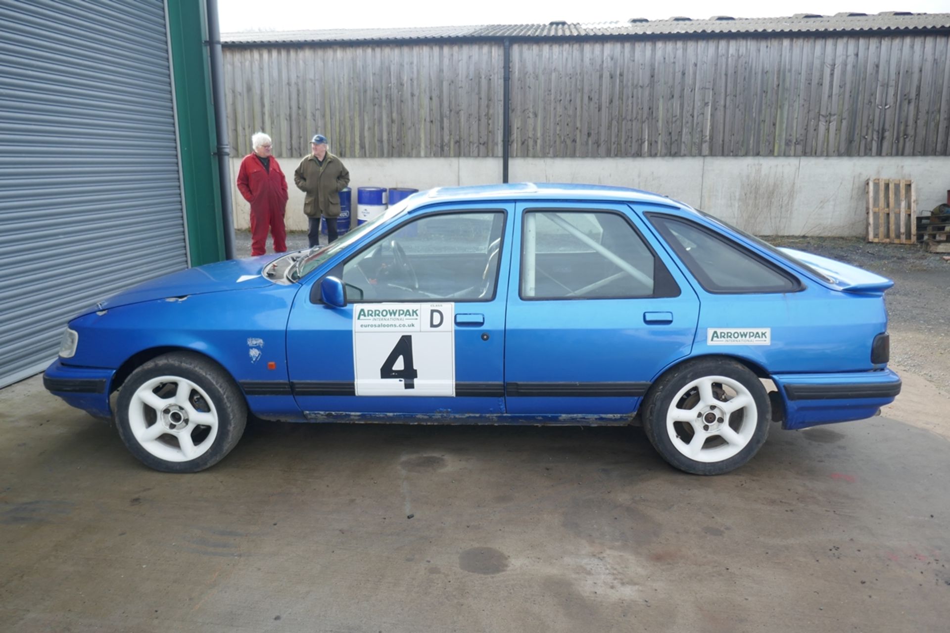 H reg 1990 Ford Sierra 4x4 rally car with V6 Cosworth engine running order with roll cage, fuel cell - Image 6 of 15