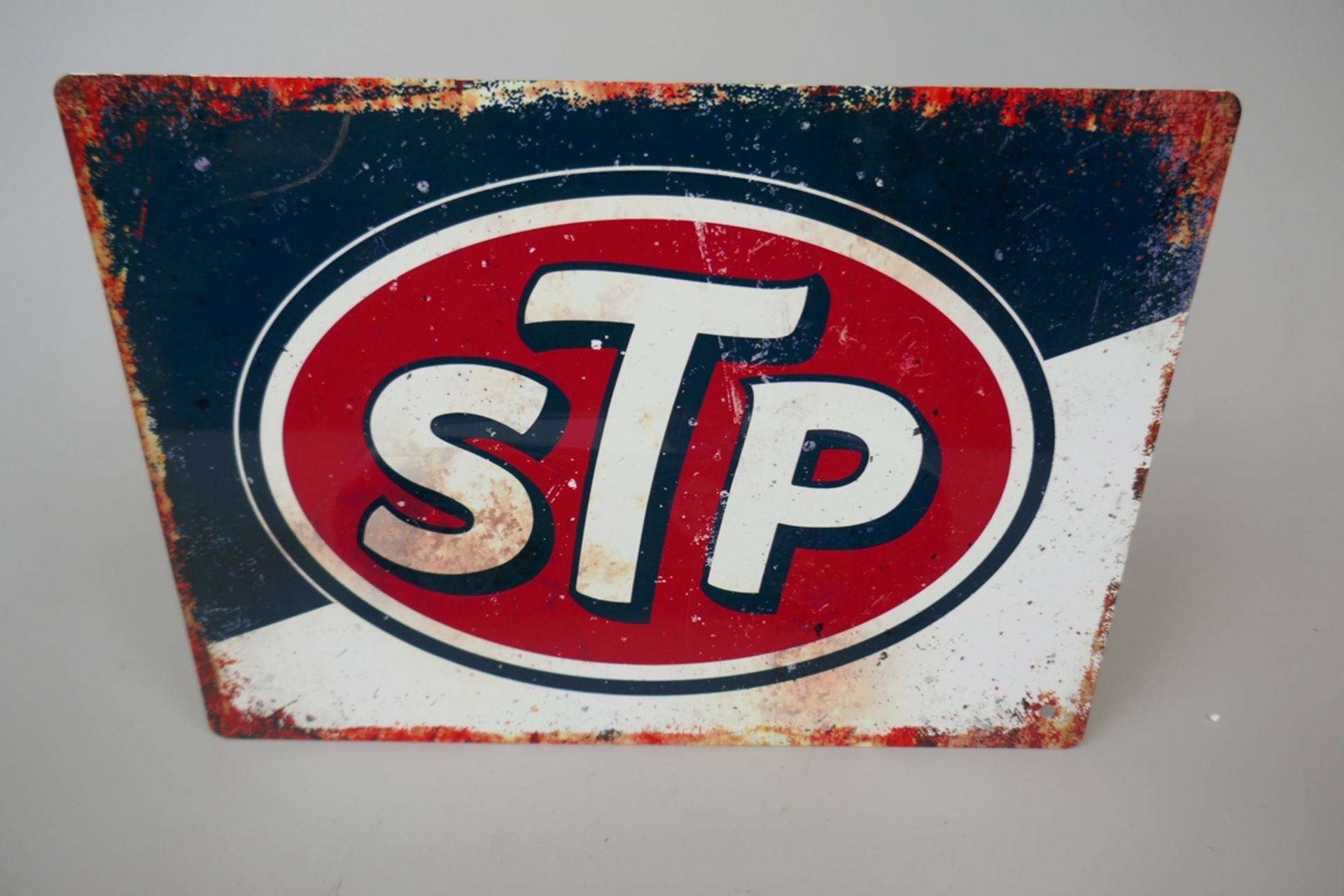 STP sign together with a model car - Image 3 of 3