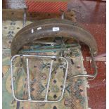 Collection of motorbike rear carriers & a mud guard