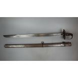 Sharpe Special heavy cavalry sword- Sheath marked Osborne and Co Birmingham