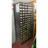 Vintage metal multi drawer cabinet - Approx size: W: 86cm D: 40cm H: 178cm