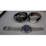 Collection of watches to include Seiko and Automatic Aegean Airlines