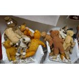 Large collection of vintage teddy bears