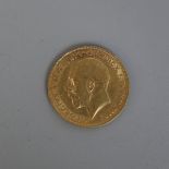 Gold George V half sovereign 1913