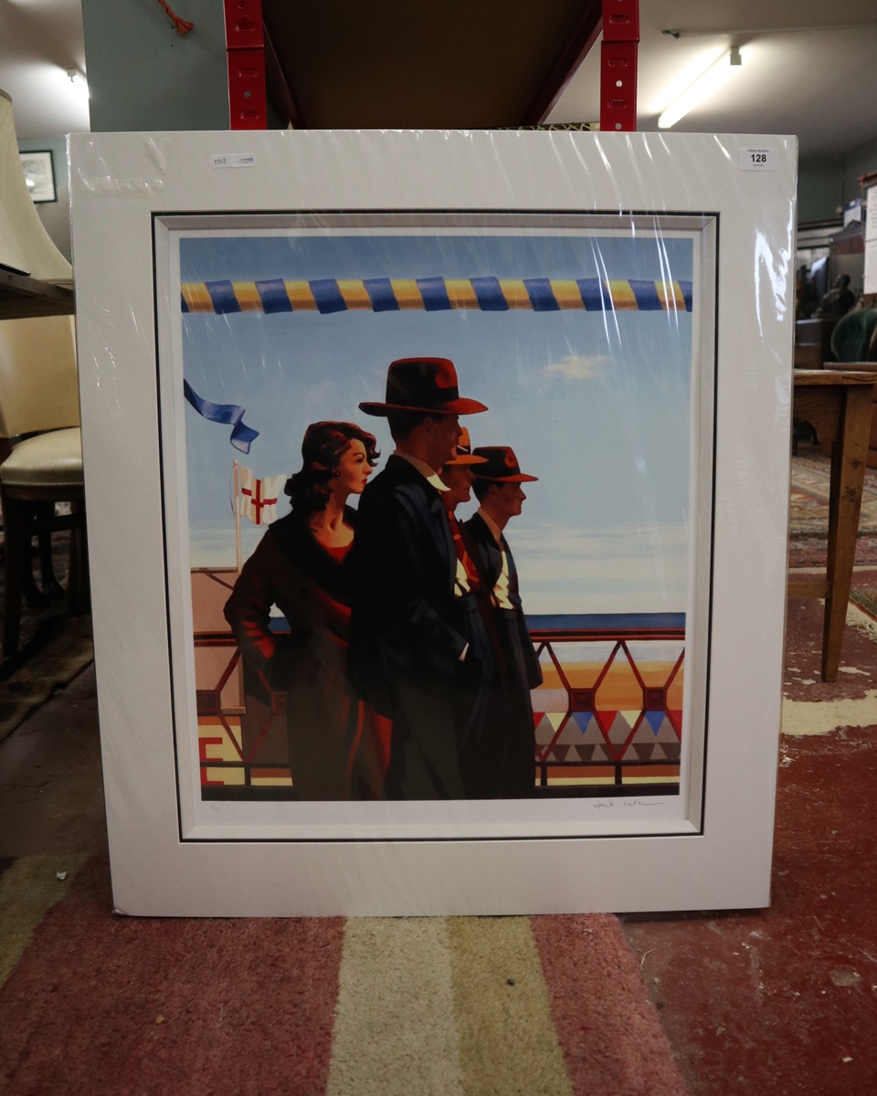 Signed L/E print 2/295 Defenders of Virtue by Jack Vettriano