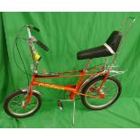 MKII Raleigh Chopper Infrared in stunning as new condition restored with electronic siren