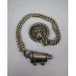 Nepoleonic officers whistle on chain