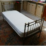 Victorian French brass child's bed