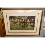 Engraving - Racing scene 'The Start'