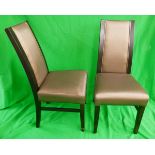 Set of 6 contemporary good quality dining chairs