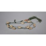 Chinese soapstone carved monkey necklace