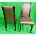 Set of 12 contemporary good quality dining chairs