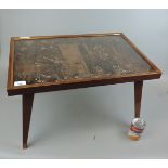 Handmade Zambian copper table