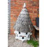 Large half barrel bird house - Approx height: 132cm