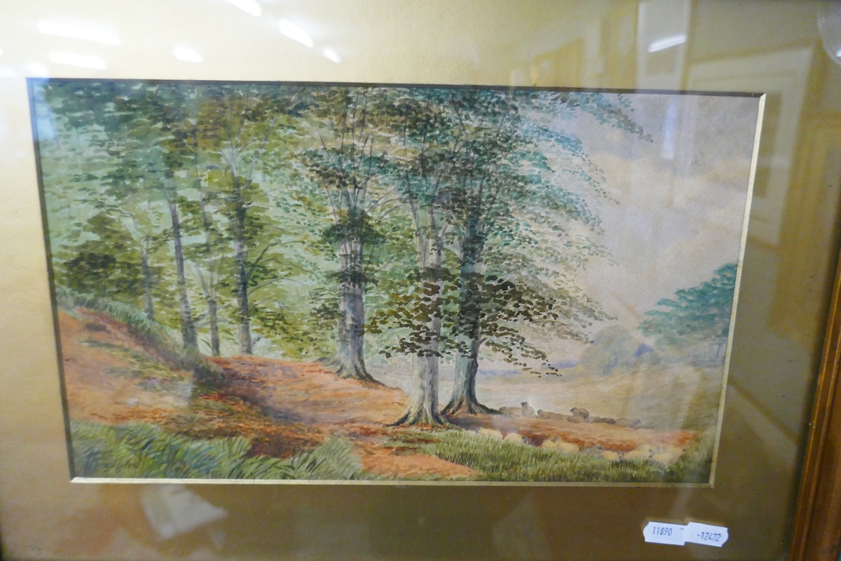 Pair of watercolours - Rural scenes - Image 2 of 3