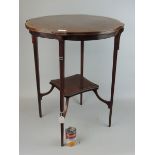 Mahogany 2 tier occasional table - James Craig Glasgow