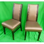 Set of 12 contemporary good quality dining chairs