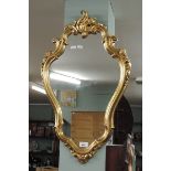 Wooden gilt framed mirror