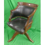 Antique office swivel chair
