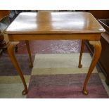 Occasional table with cabriole legs