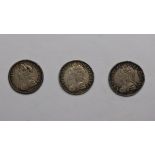 3 George III 1700s fourpences