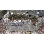 Antique stone trough - Approx size W: 83cm D: 41cm H: 32cm