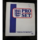 Complete folder - Pro Set official football cards