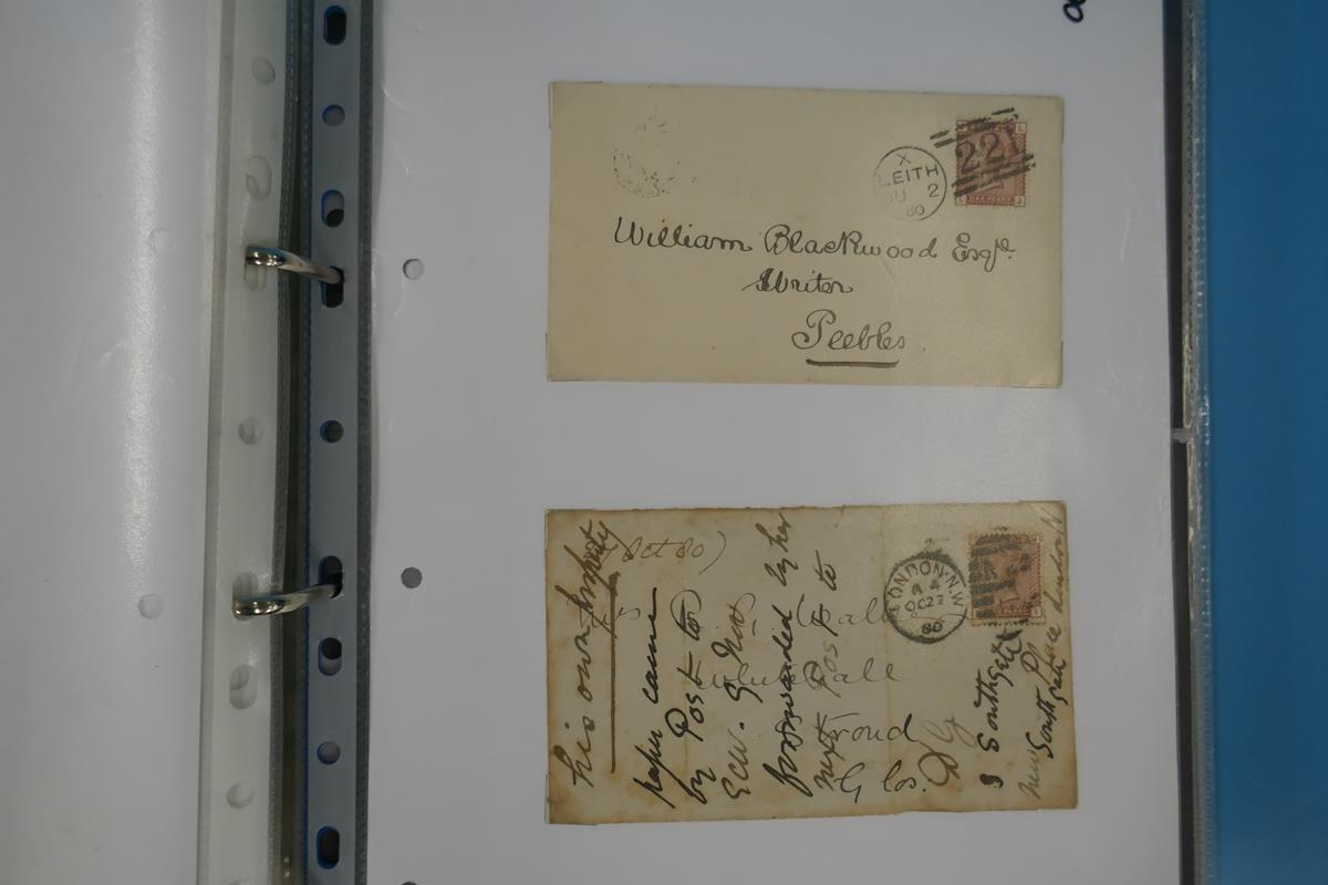 Stamps - GB Postal History QV-KG5 in ringbinder. Postal stationery and WW1 censors - Image 11 of 12