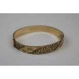 Rolled gold bangle