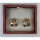 Silver Pandora earrings in original box