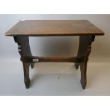 Small oak Arts & Crafts table