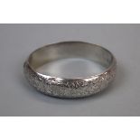 Heavy silver bangle