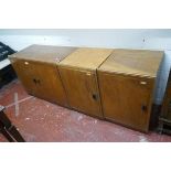 1 double and 2 single Mid-century cupboards (from Llandovery Boarding College)